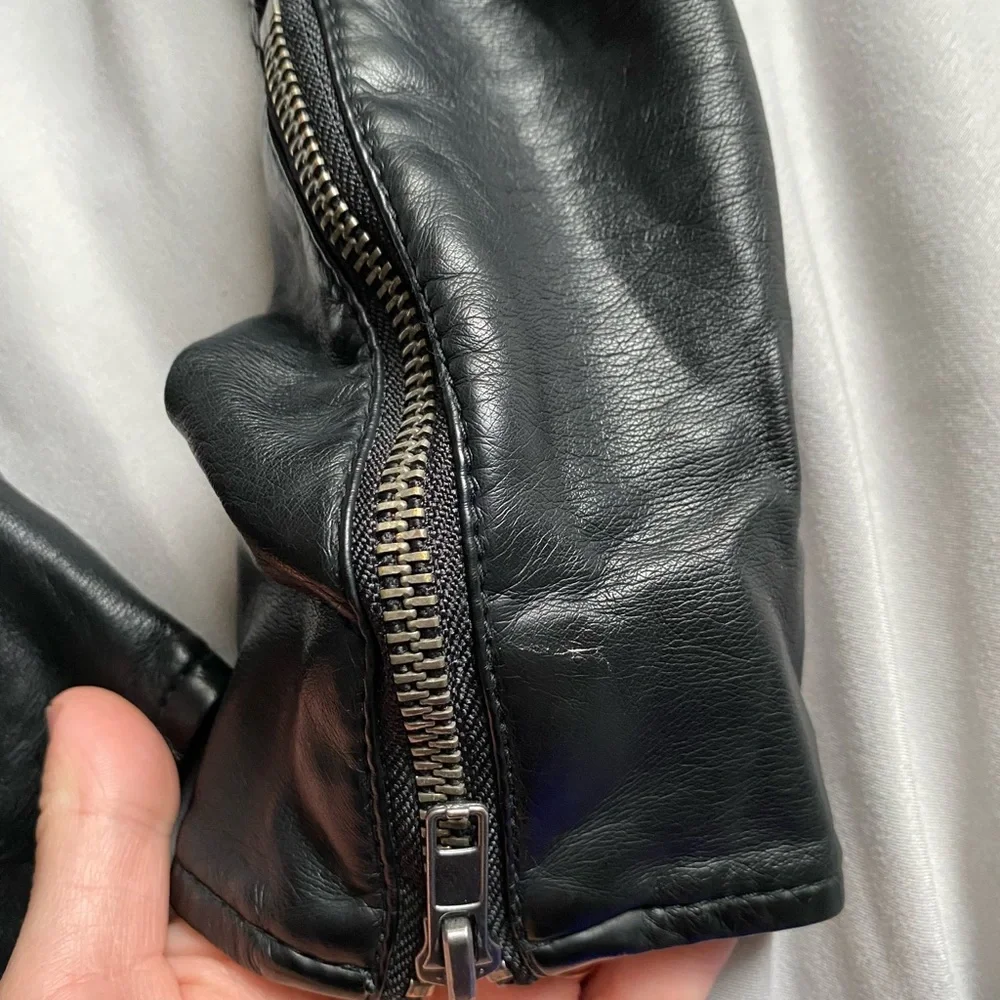 Free People Vegan Leather Hooded Moto Jacket - Picture 11 of 11